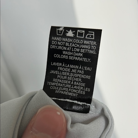 RW&CO. | Light Blue Sleeveless Lace Panel Blouse | XS - Picture 4 of 5